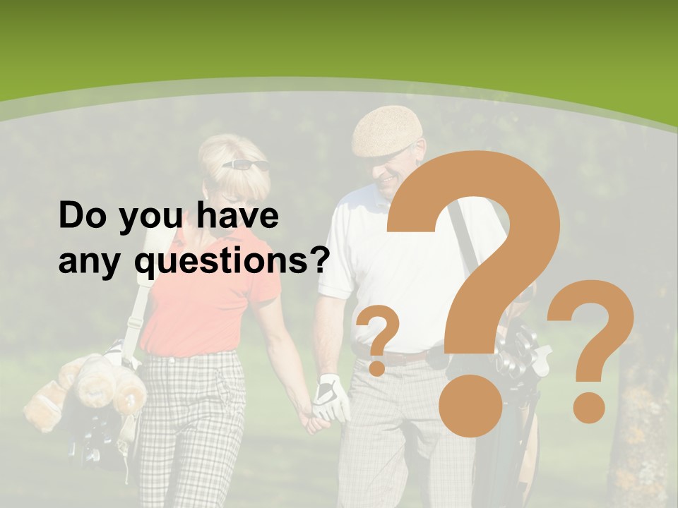 A Man And A Woman Walking In The Grass PowerPoint Template