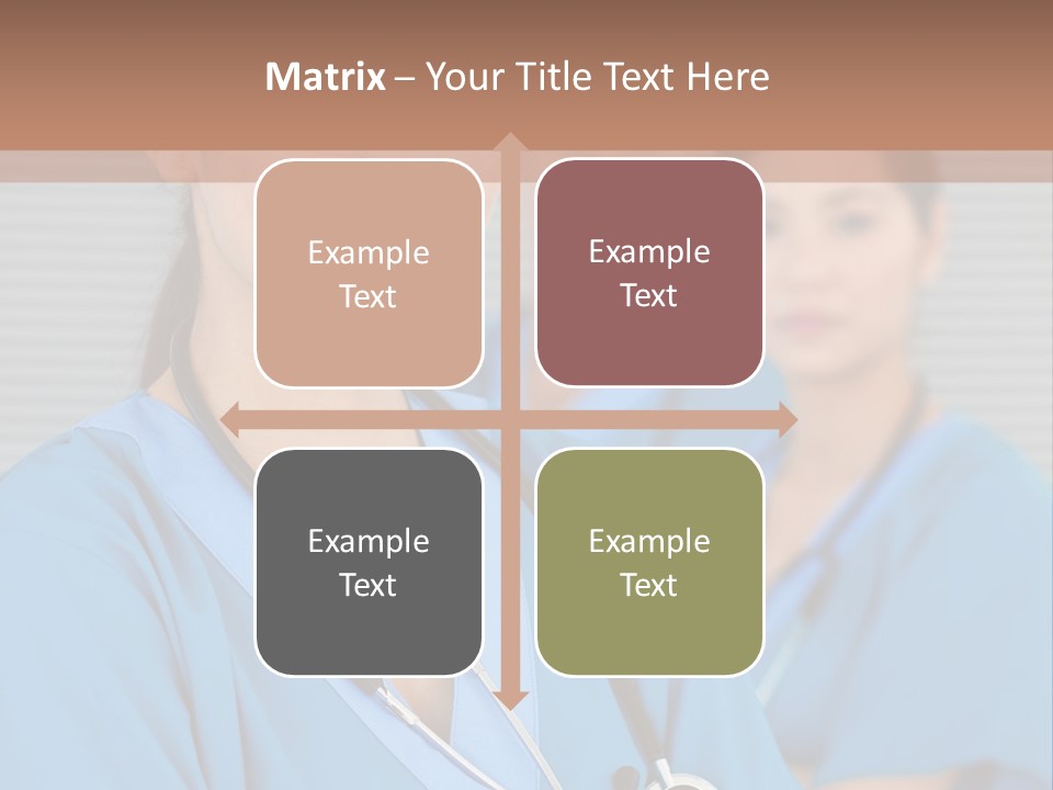 Team Female Occupation PowerPoint Template