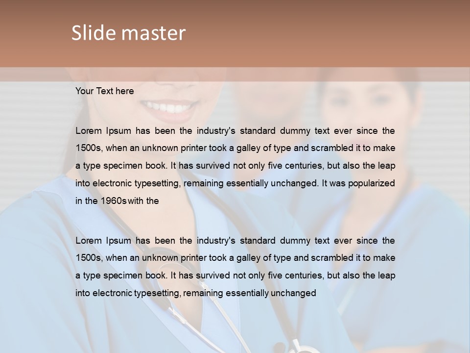 Team Female Occupation PowerPoint Template