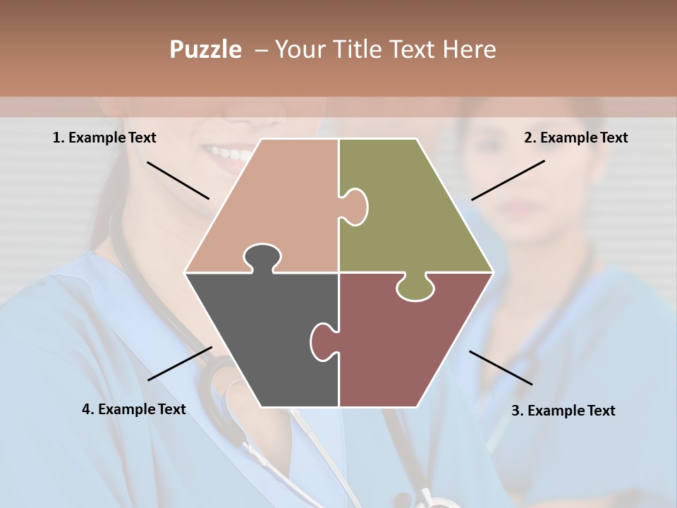 Team Female Occupation PowerPoint Template