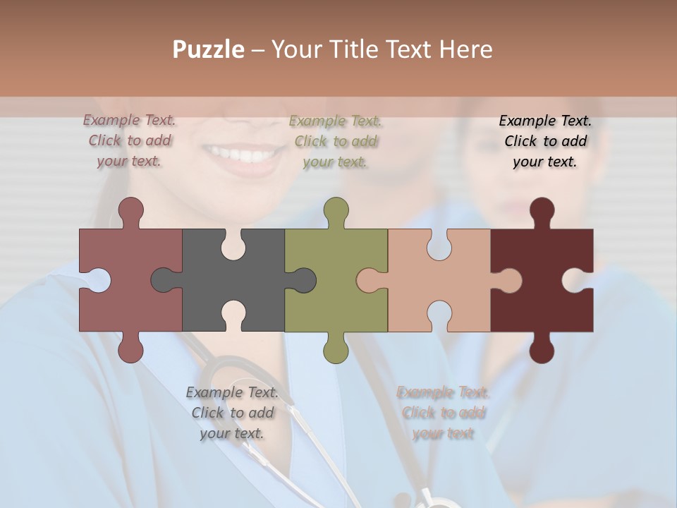 Team Female Occupation PowerPoint Template