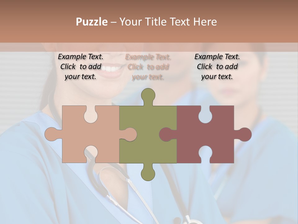 Team Female Occupation PowerPoint Template