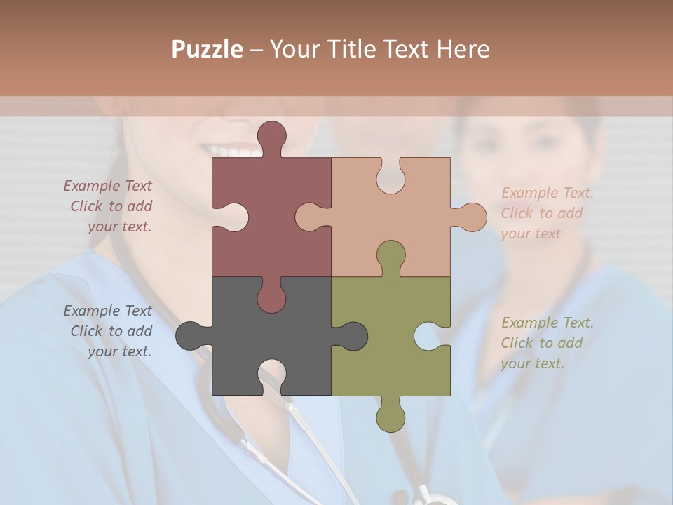 Team Female Occupation PowerPoint Template