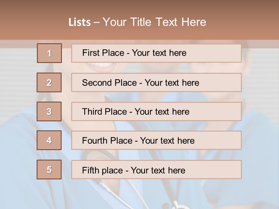 Team Female Occupation PowerPoint Template