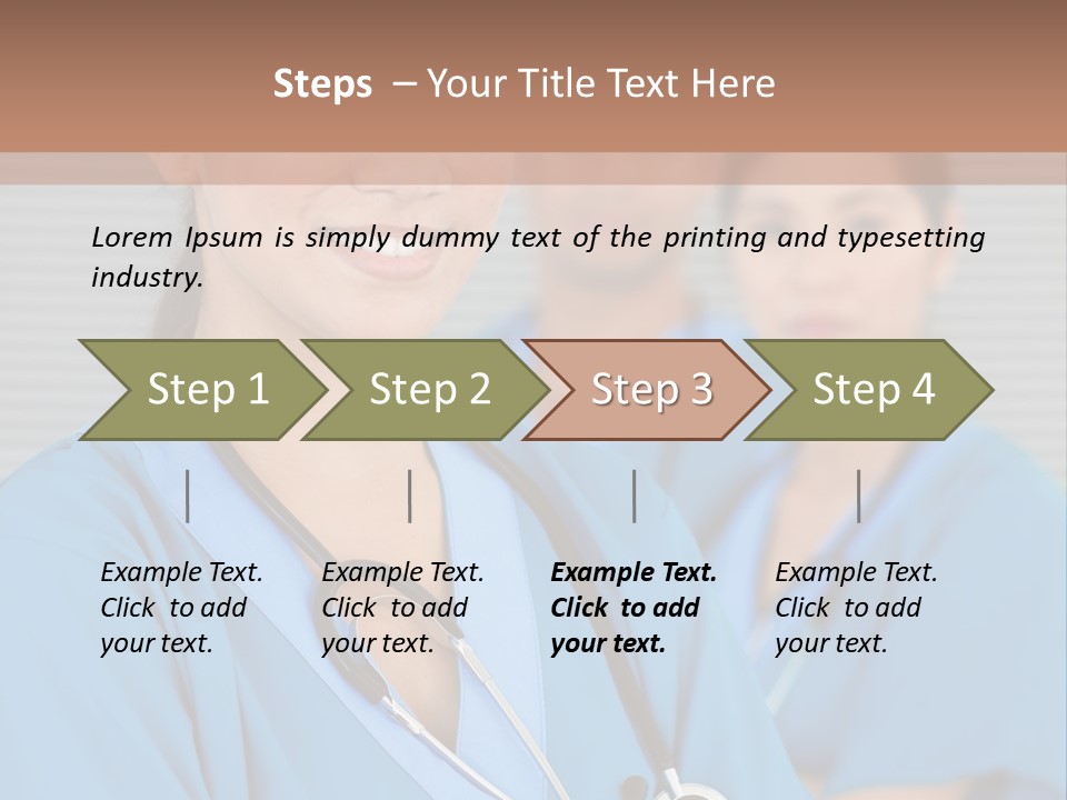 Team Female Occupation PowerPoint Template