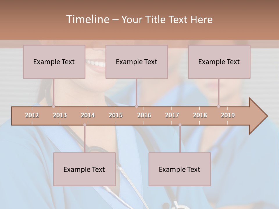 Team Female Occupation PowerPoint Template