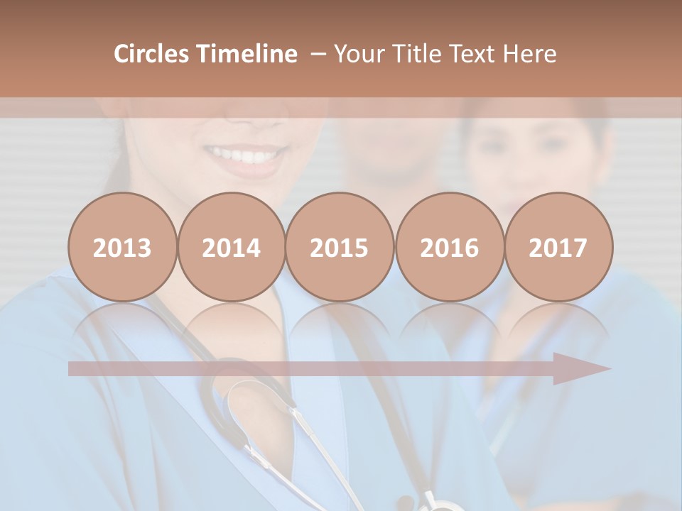 Team Female Occupation PowerPoint Template