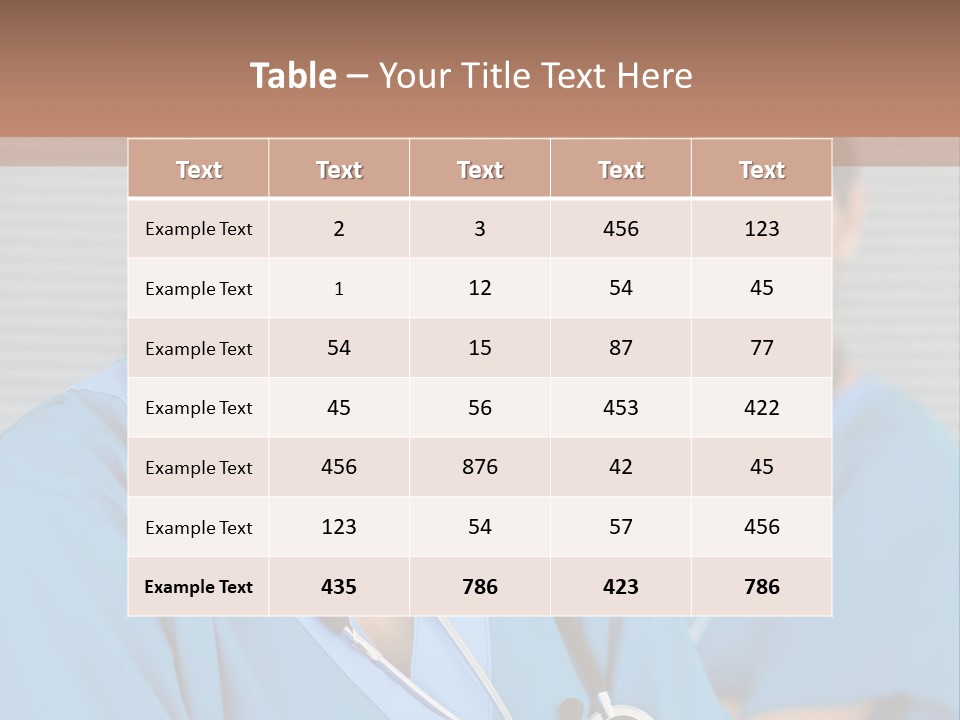 Team Female Occupation PowerPoint Template