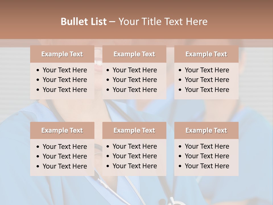 Team Female Occupation PowerPoint Template