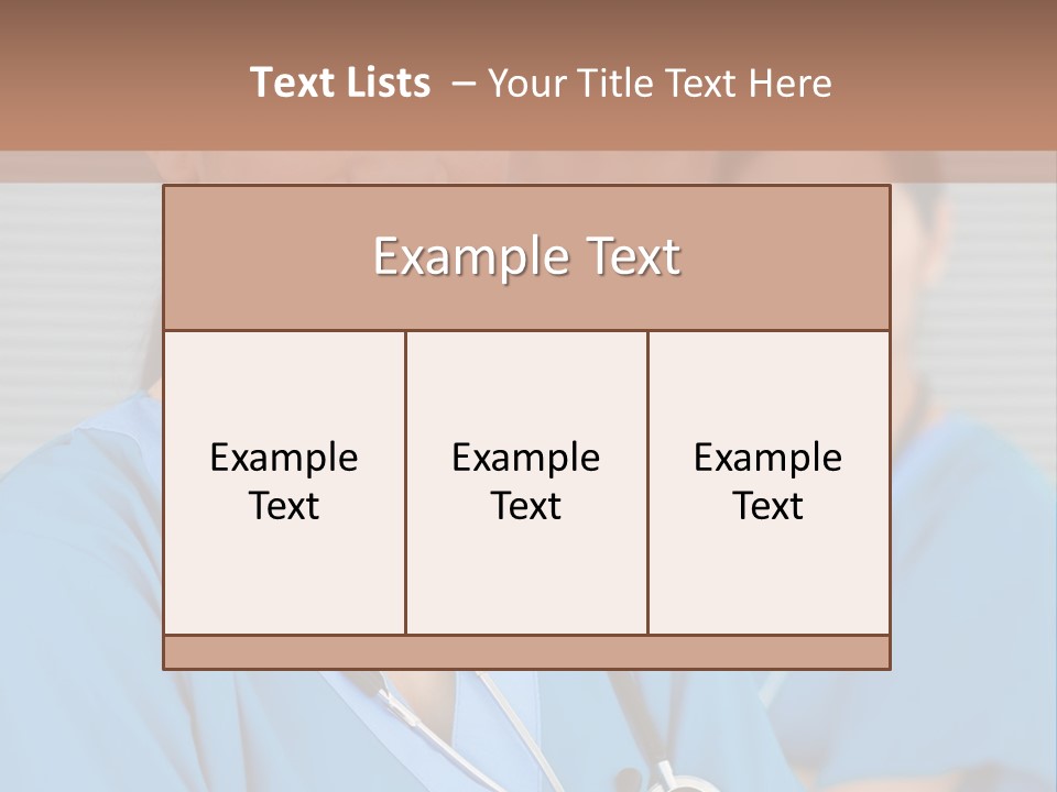 Team Female Occupation PowerPoint Template