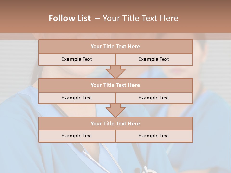 Team Female Occupation PowerPoint Template