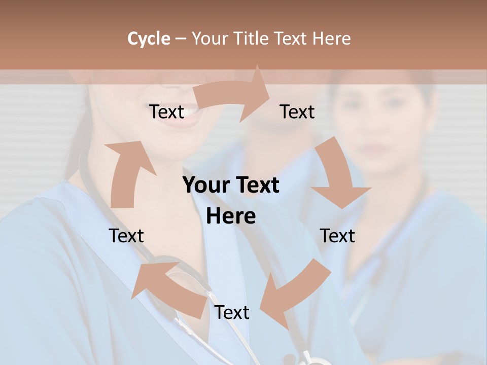 Team Female Occupation PowerPoint Template