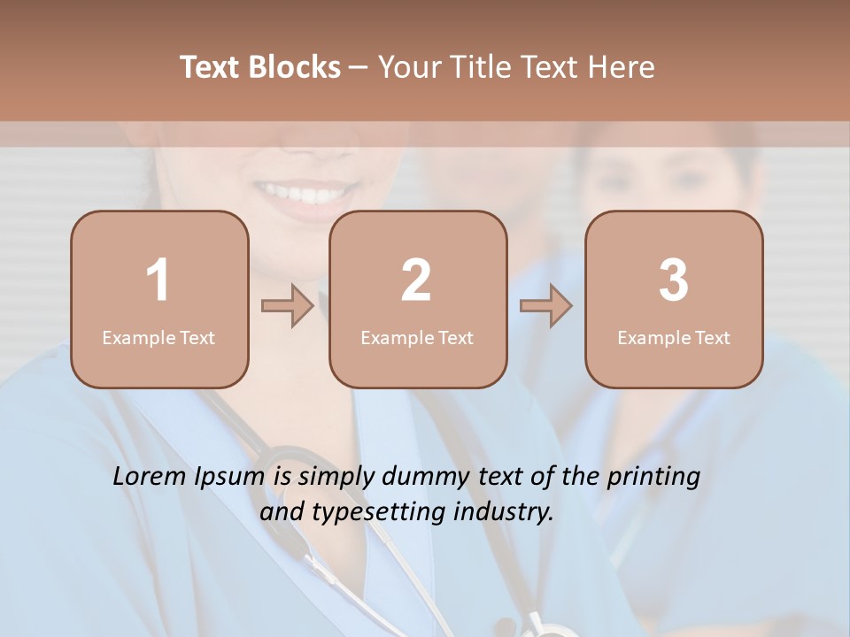 Team Female Occupation PowerPoint Template