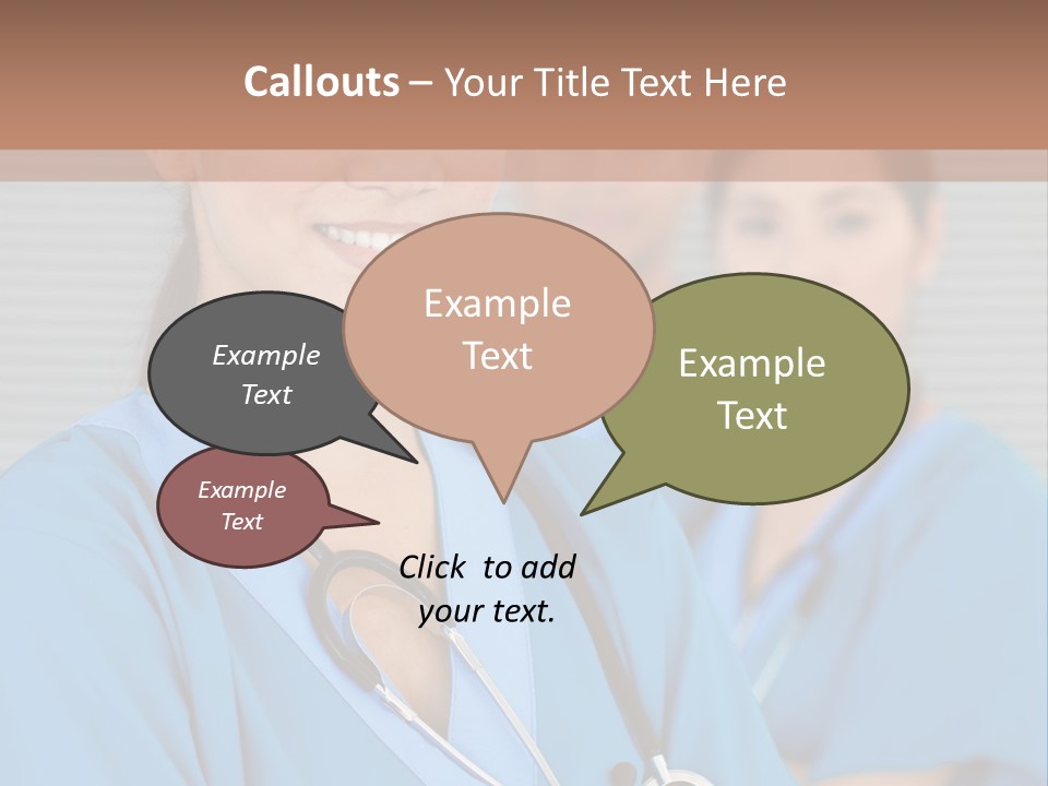 Team Female Occupation PowerPoint Template