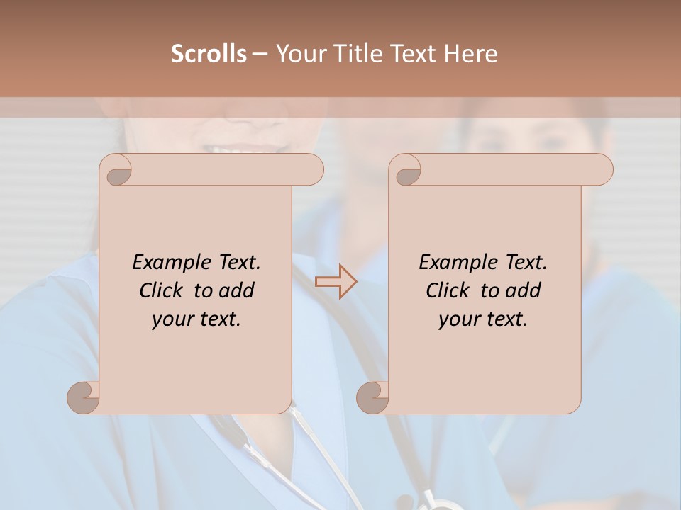 Team Female Occupation PowerPoint Template