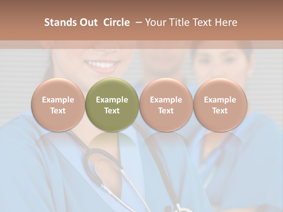 Team Female Occupation PowerPoint Template