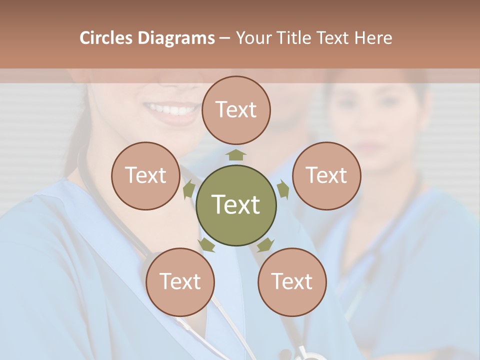 Team Female Occupation PowerPoint Template