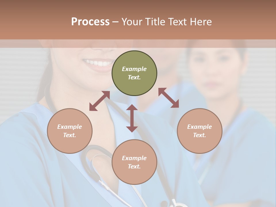 Team Female Occupation PowerPoint Template