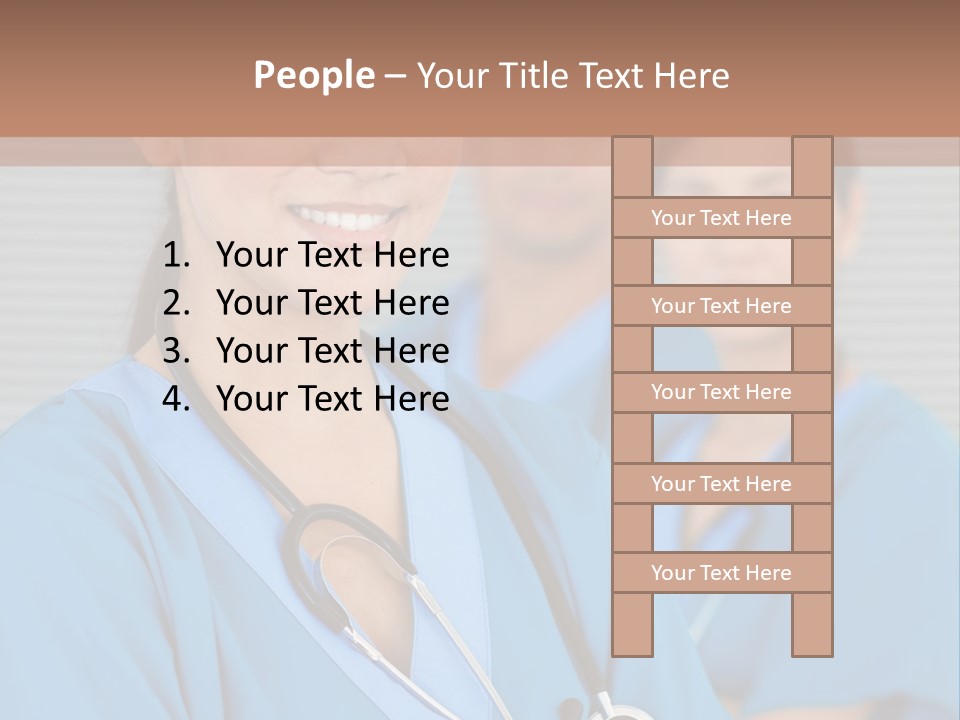Team Female Occupation PowerPoint Template