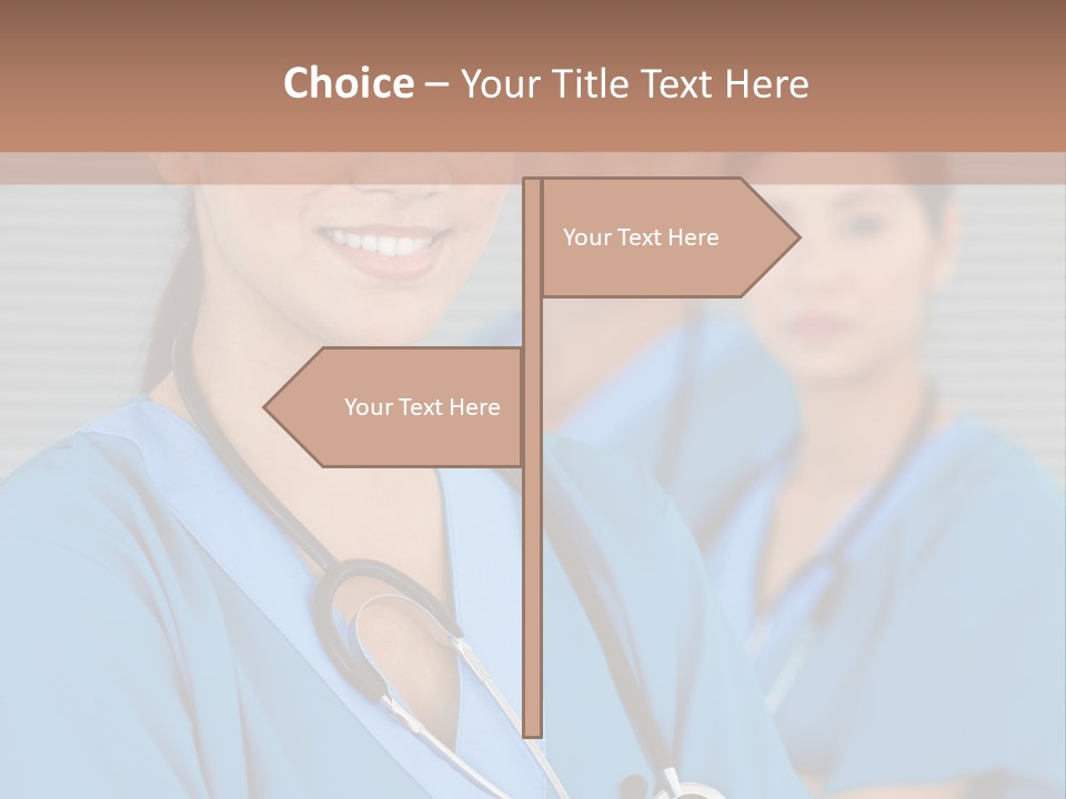 Team Female Occupation PowerPoint Template