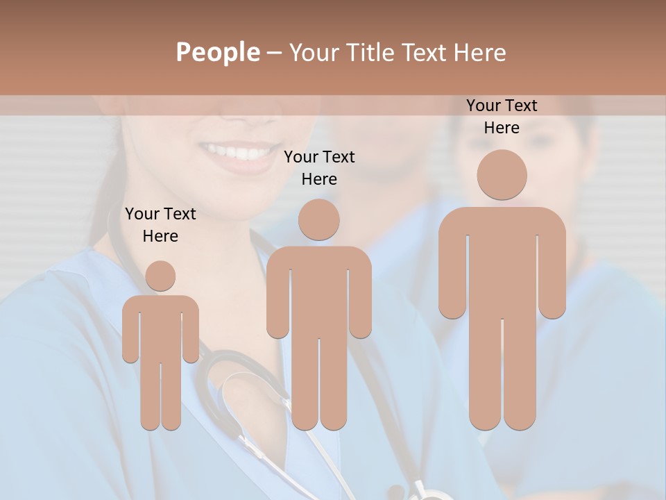 Team Female Occupation PowerPoint Template