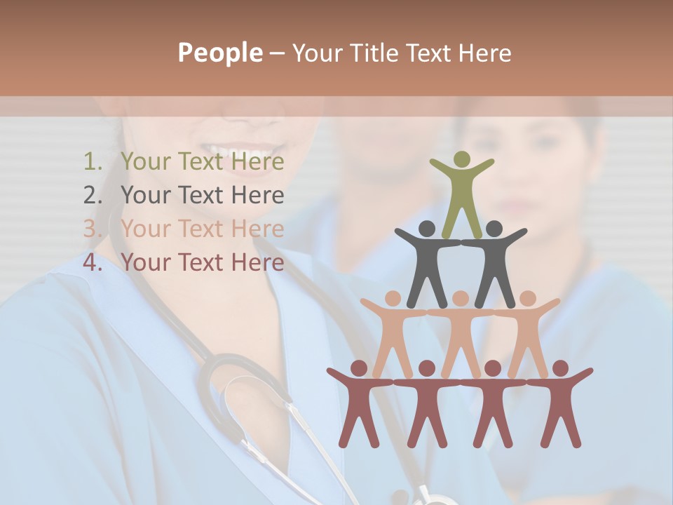 Team Female Occupation PowerPoint Template