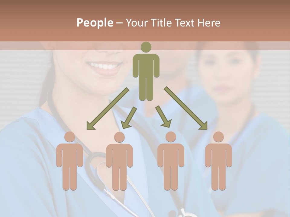 Team Female Occupation PowerPoint Template