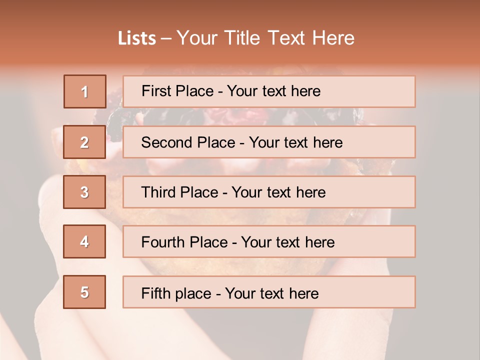 Cake Pie Fruits PowerPoint Template
