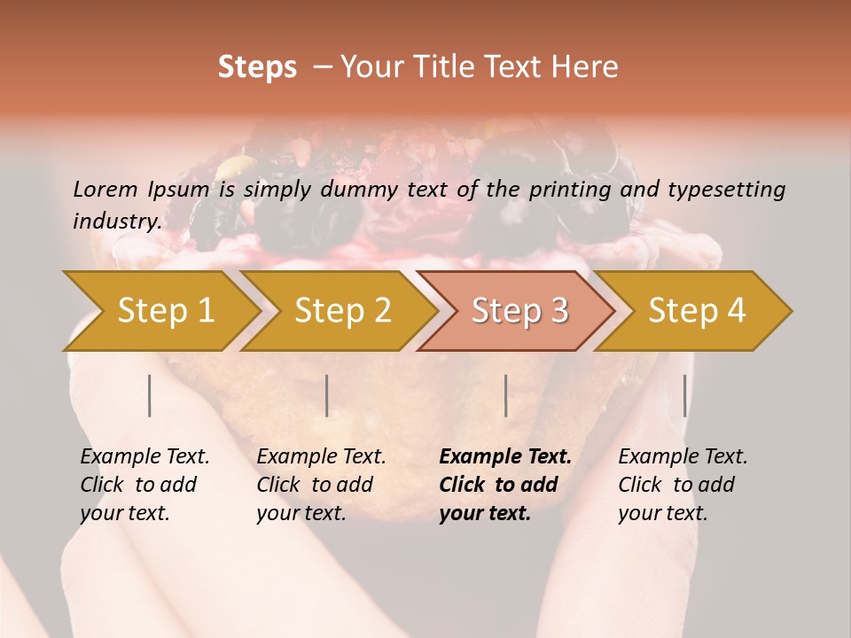 Cake Pie Fruits PowerPoint Template