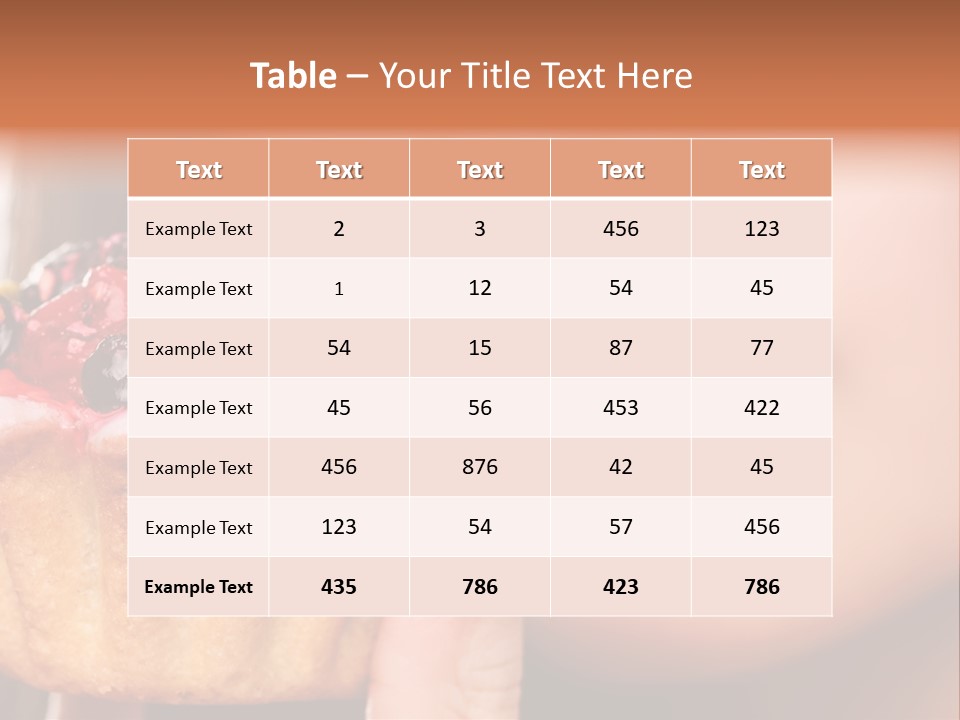 Female Hold One PowerPoint Template