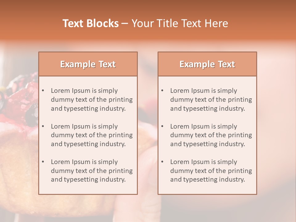 Female Hold One PowerPoint Template