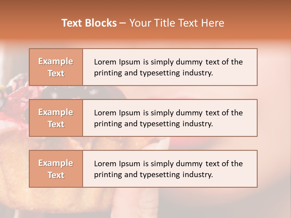 Female Hold One PowerPoint Template
