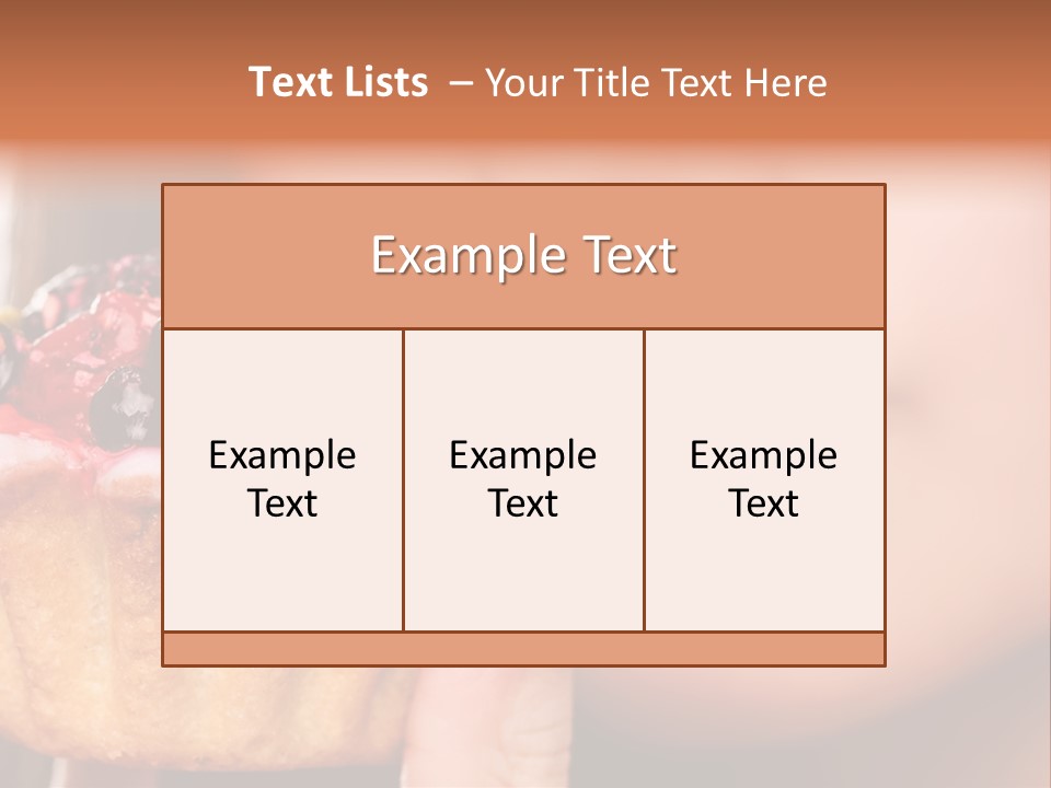Female Hold One PowerPoint Template