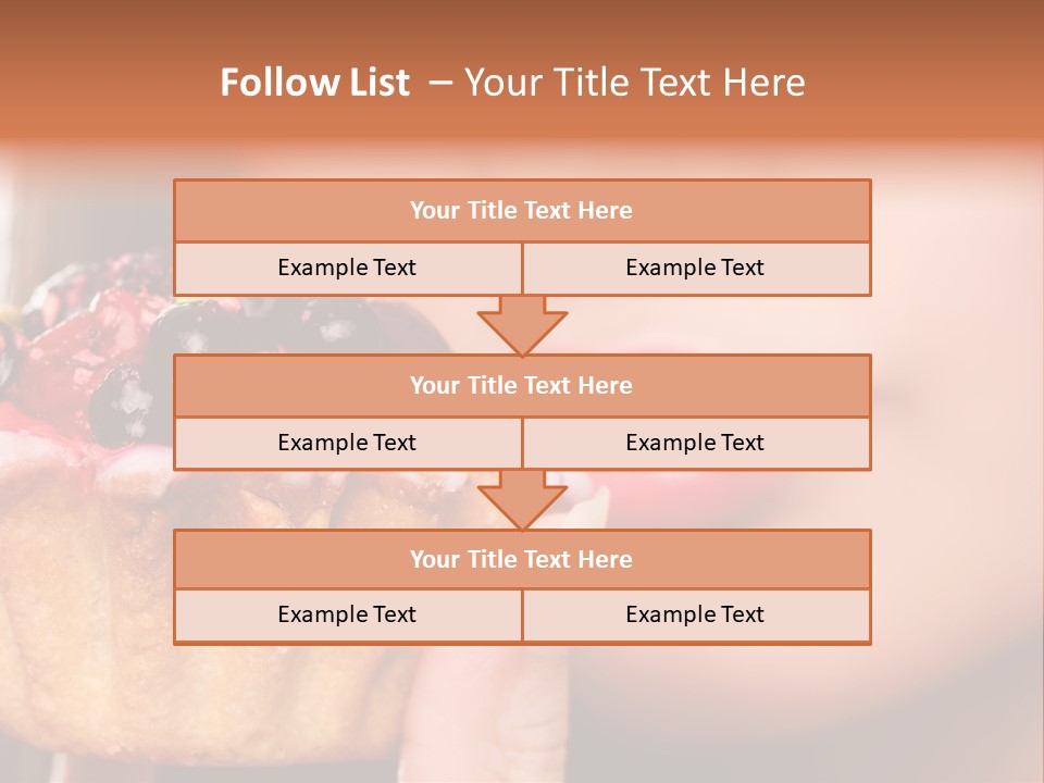 Female Hold One PowerPoint Template