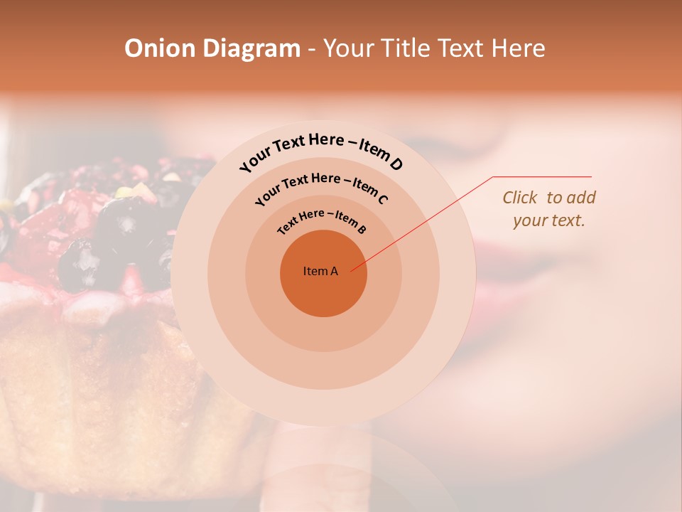 Female Hold One PowerPoint Template