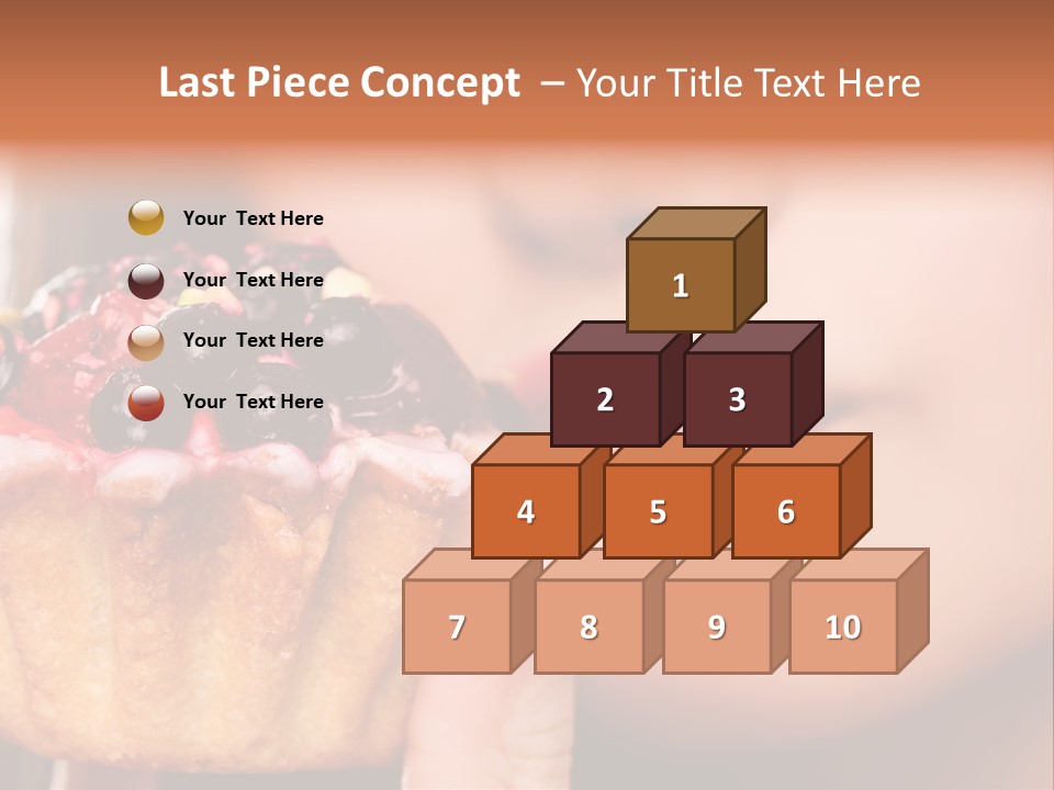 Female Hold One PowerPoint Template