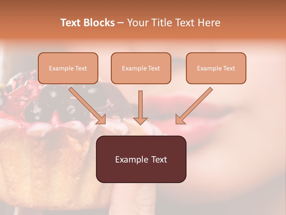Female Hold One PowerPoint Template