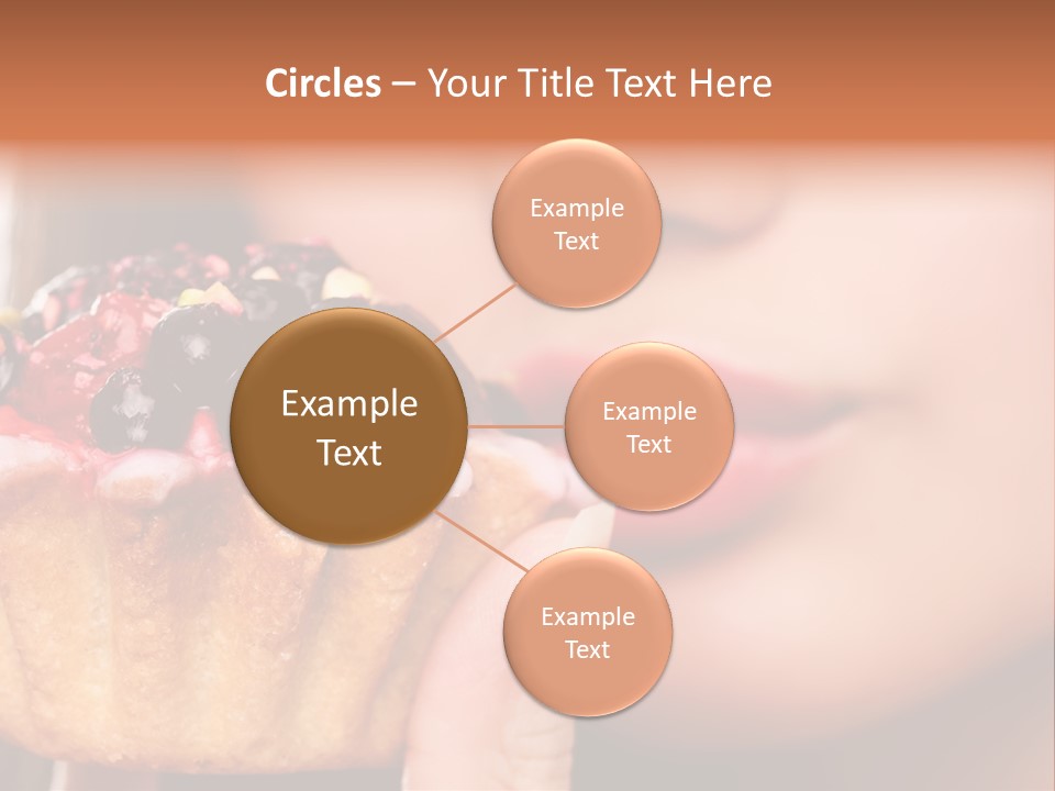 Female Hold One PowerPoint Template