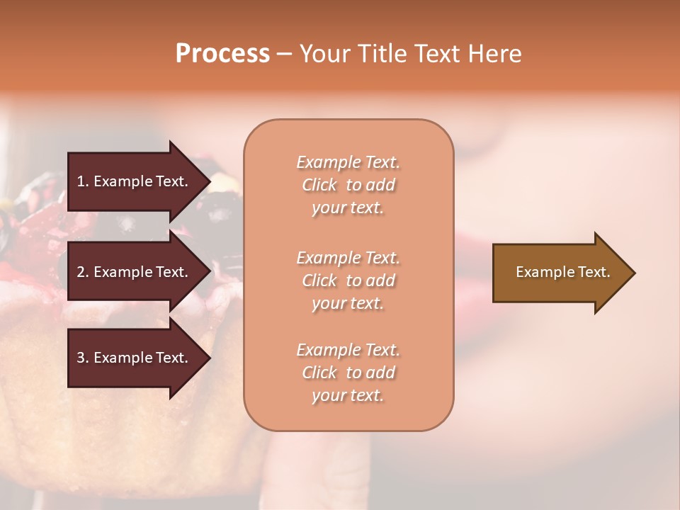 Female Hold One PowerPoint Template