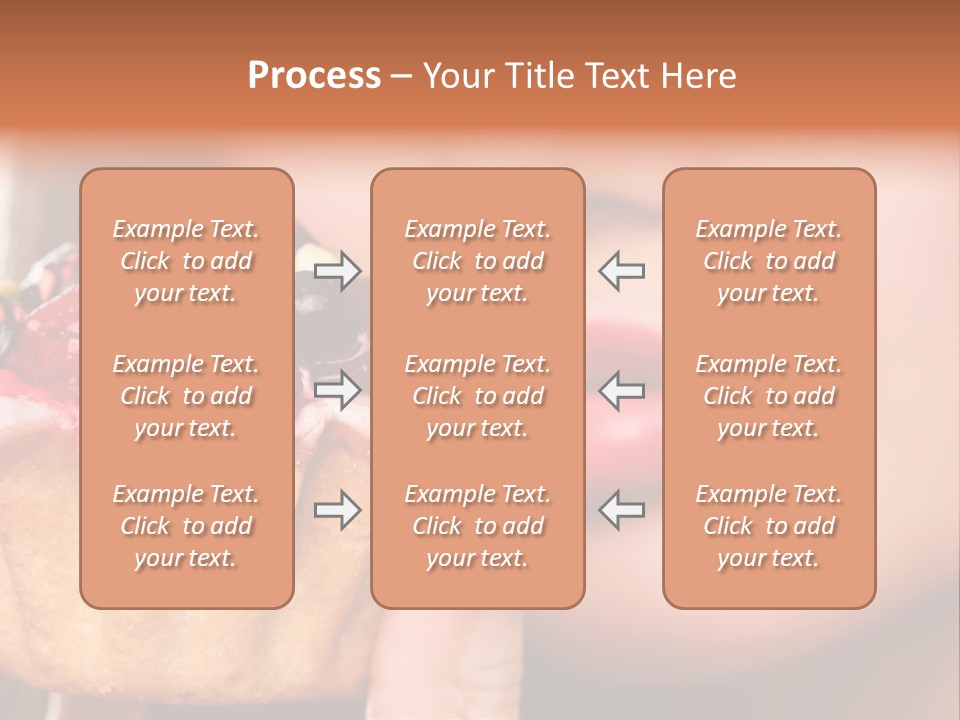 Female Hold One PowerPoint Template