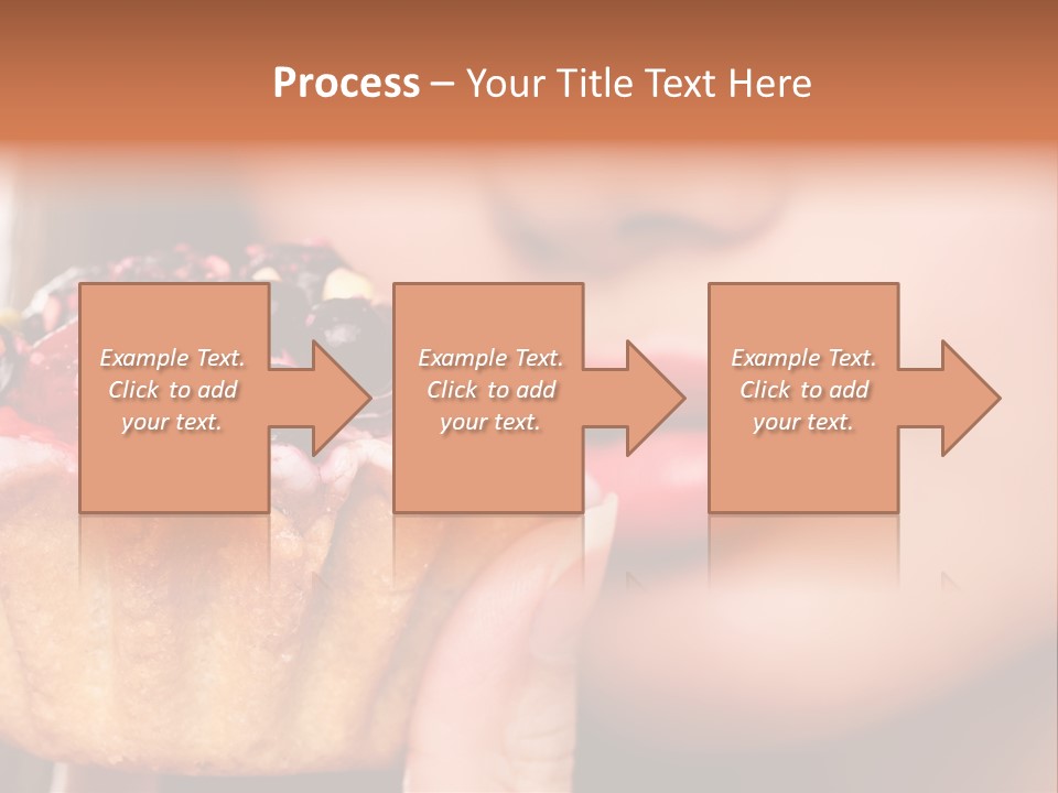 Female Hold One PowerPoint Template