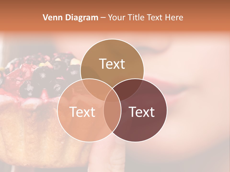 Female Hold One PowerPoint Template