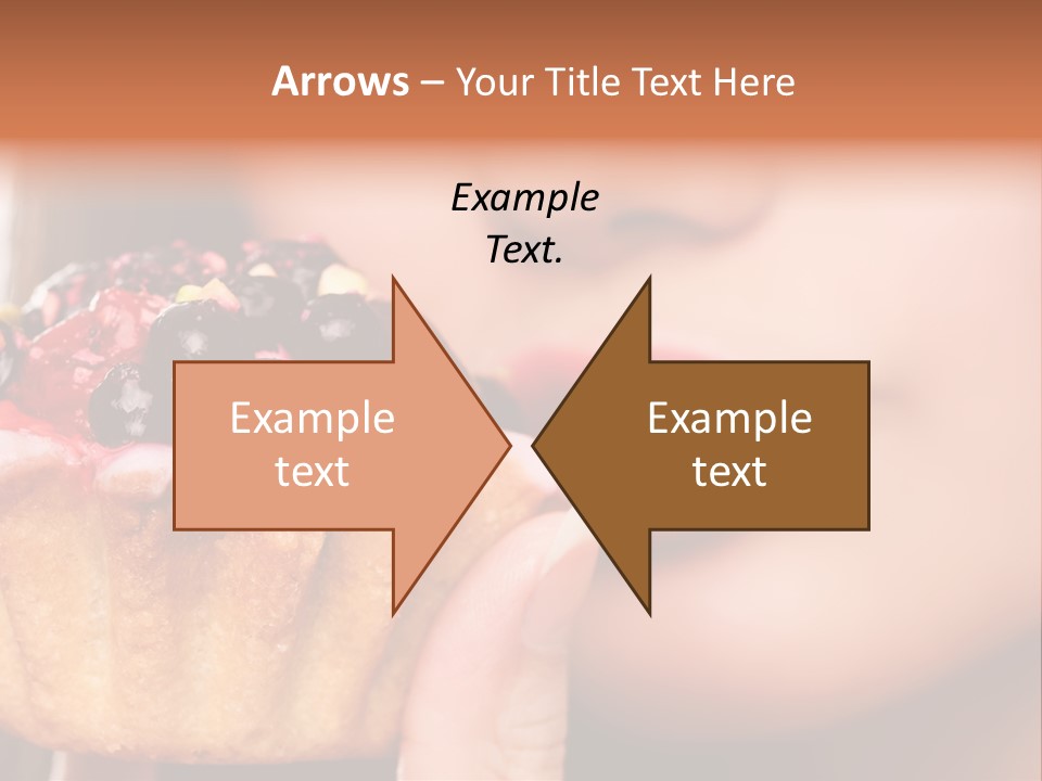 Female Hold One PowerPoint Template