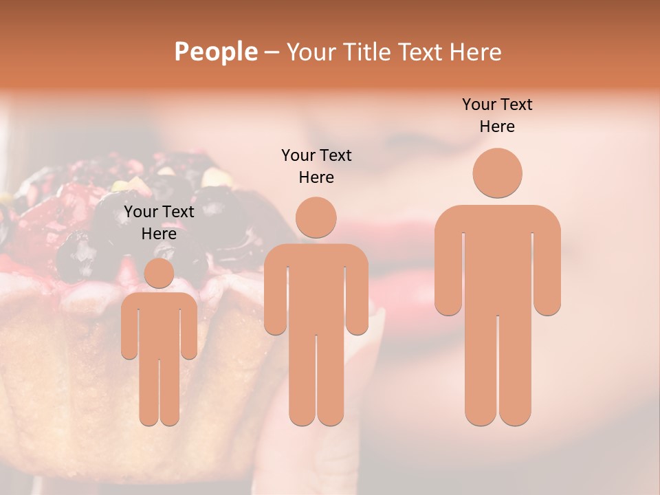 Female Hold One PowerPoint Template