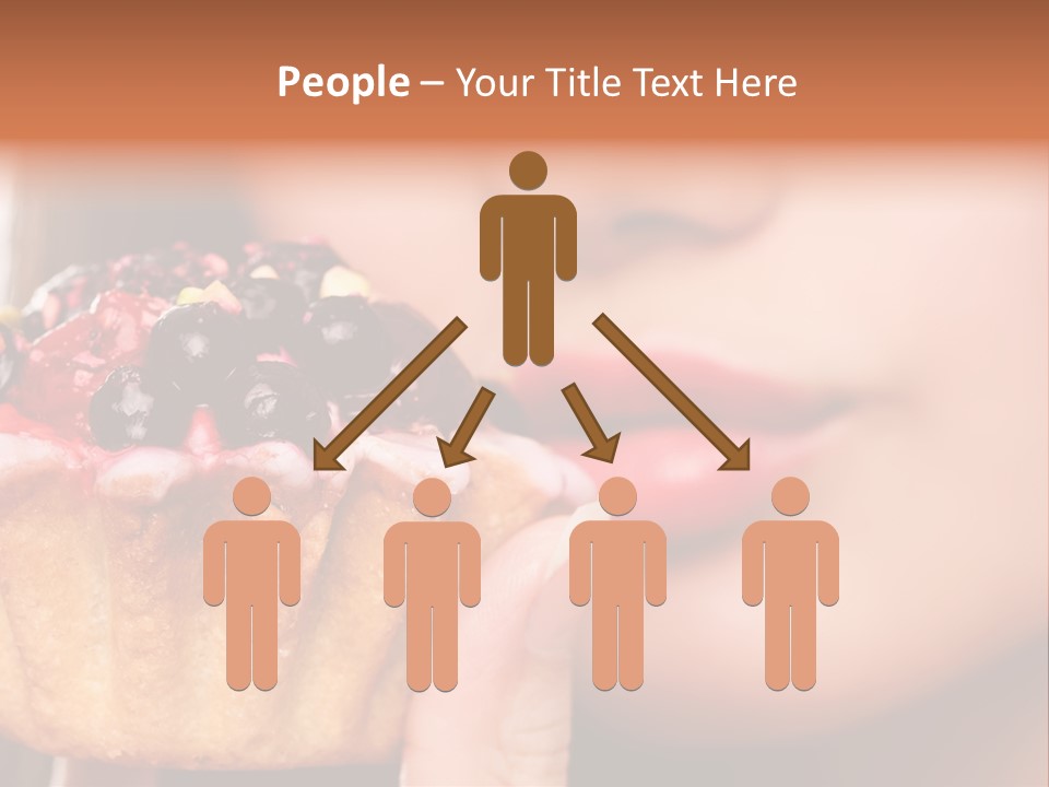 Female Hold One PowerPoint Template