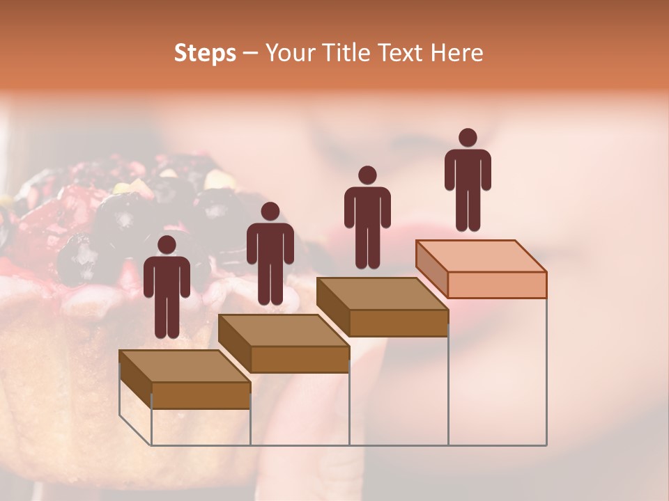 Female Hold One PowerPoint Template