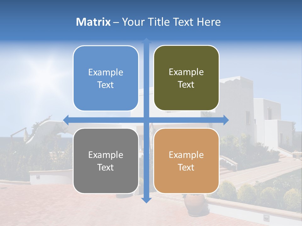 Water Residential View PowerPoint Template