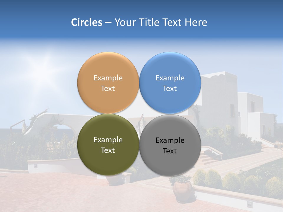 Water Residential View PowerPoint Template