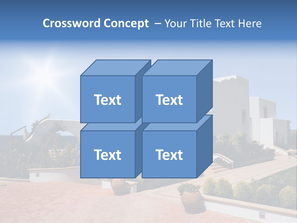 Water Residential View PowerPoint Template