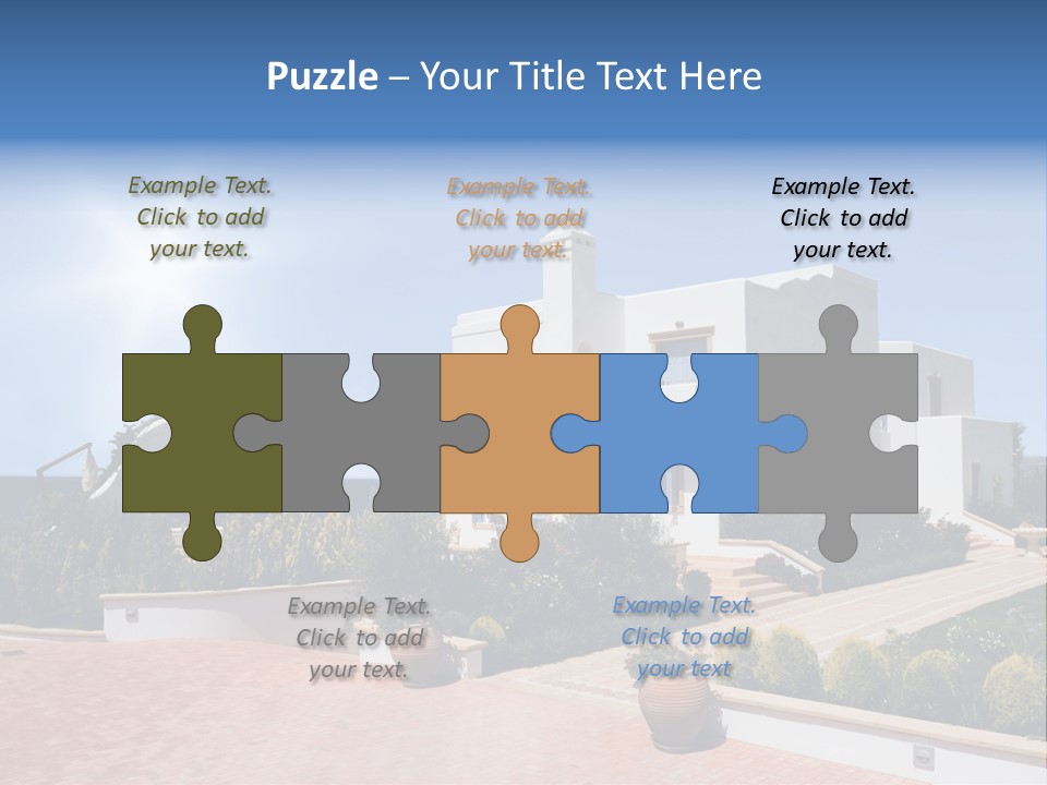 Water Residential View PowerPoint Template